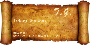 Tokay Gordon névjegykártya