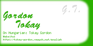 gordon tokay business card